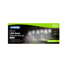 Melbourne 5.5cm White LED Sola Stake Light 6pc